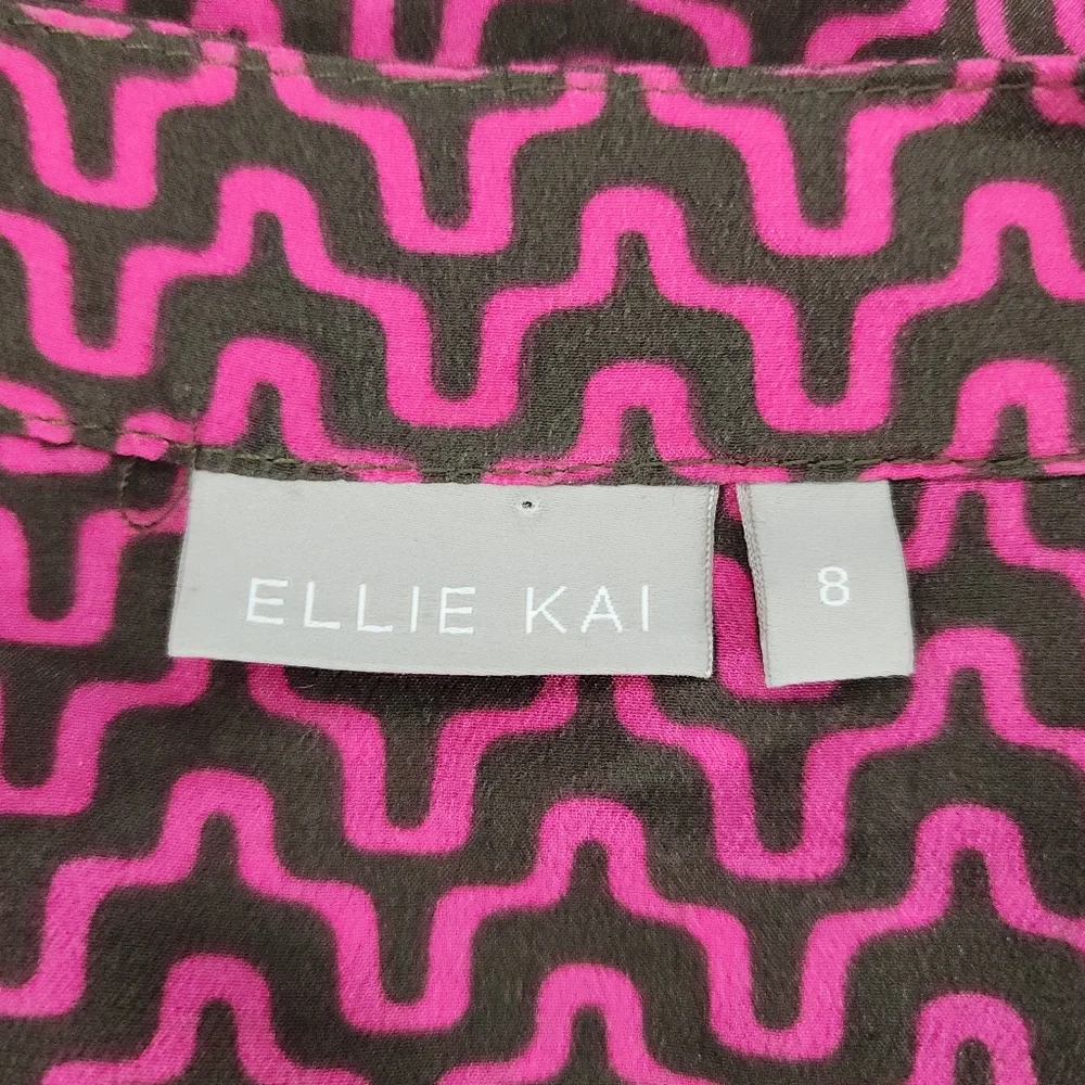 Ellie Kai 100% Silk Blouse, Womens 8 - Picture 5 of 8